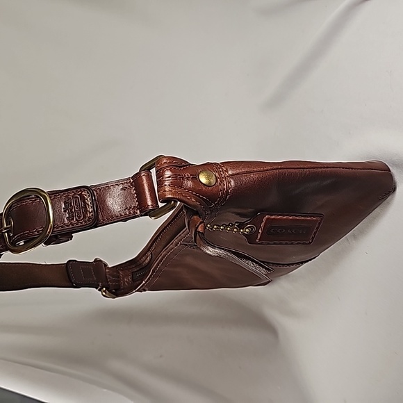 Coach - Vintage Bleeker Tattersall Vachetta Leather Hobo Bag - Picture 3 of 13